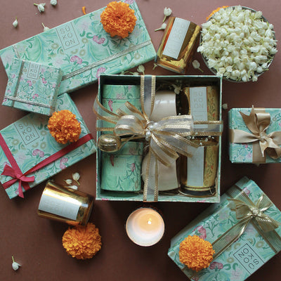 Diwali Gift Hampers | Corporate Gift Hamper | Green Tea | Scented Candle | Pack of 8