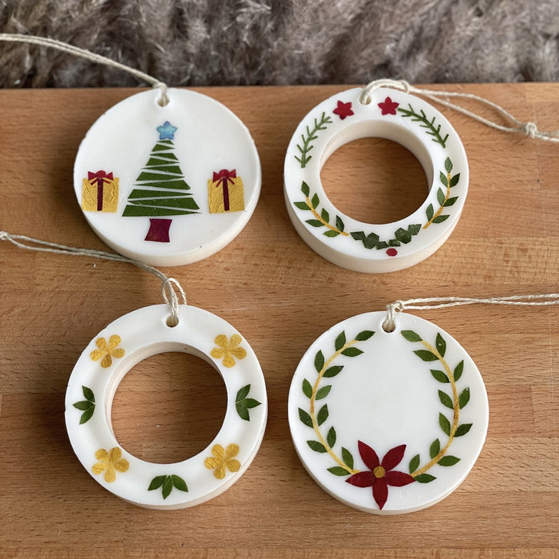 Festive Ornaments | Soy Wax Ornaments | White