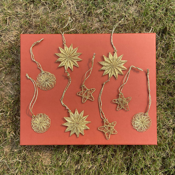 Festive Ornaments | Metal Ornaments | Golden