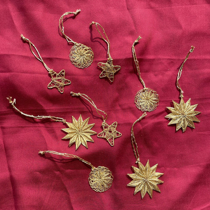 Festive Ornaments | Metal Ornaments | Golden