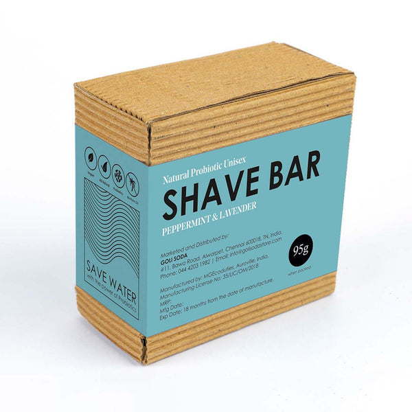 Shave Bar | Peppermind & Lavender | Keep Skin Moisturized | 90 g