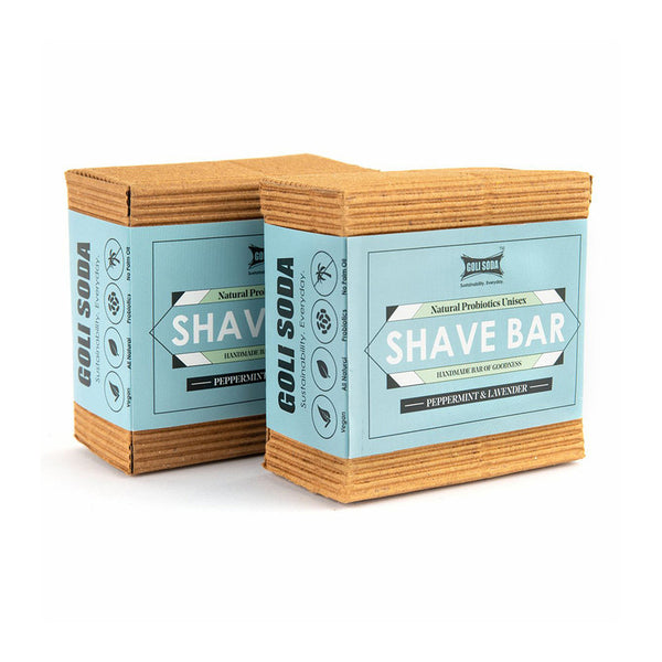 Shave Bar | Peppermind & Lavender | Keep Skin Moisturized | 90 g | Pack of 2