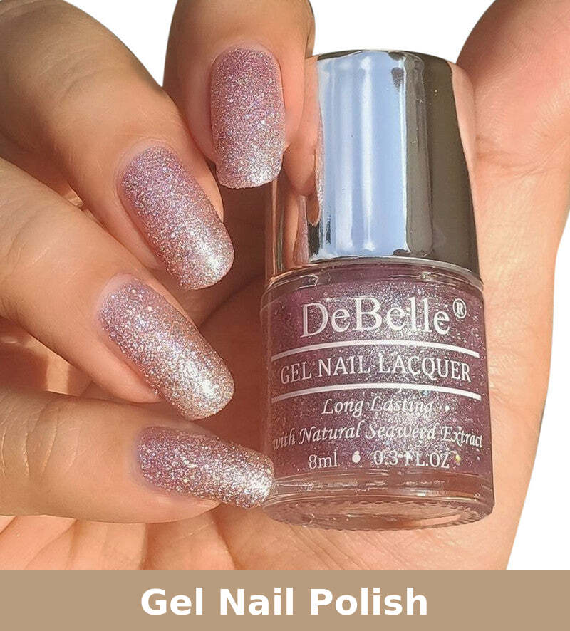 Gel Nail Polish | Cruelty Free | Ophelia Lavender with Holo Glitter | 8 ml