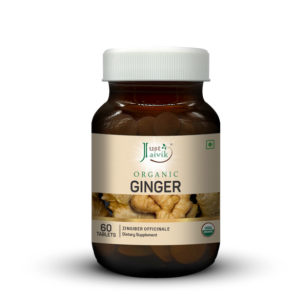 Organic Ginger Dietary Supplement - 60 Tablets