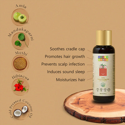 Baby Hair Oil | Head Massage Oil | Methi & Hibiscus | 100 ml