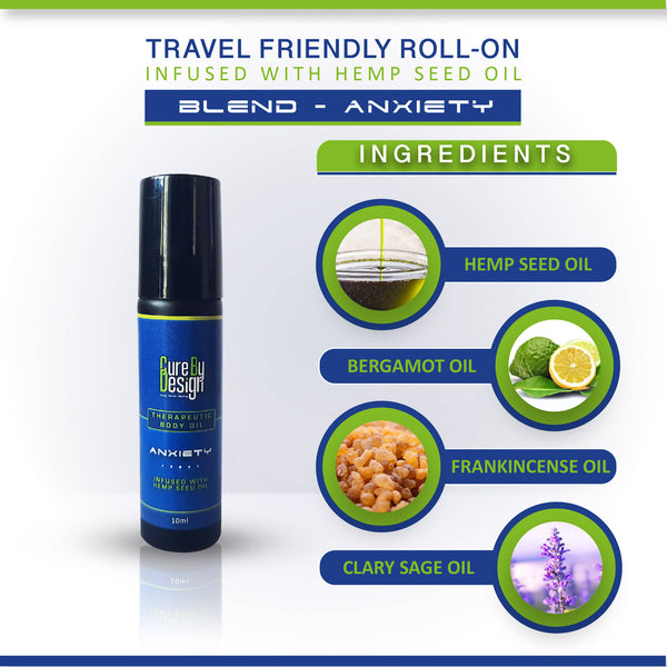 Therapeutic Essentials Oil Roll on | Anxiety Relief | 10 ml