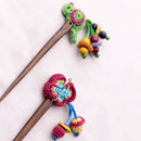 Wood Crochet Hairstick | Handmade | Set of 2