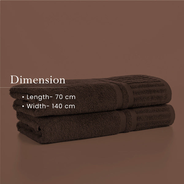 Cotton Bath Towel | Black | 70 x 140 cm