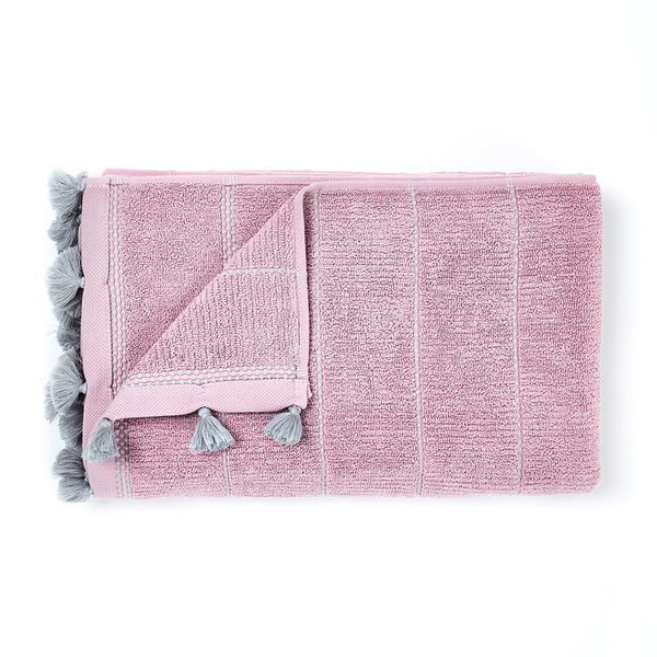 Cotton Bath Towel | Pink | 70 x 150 cm