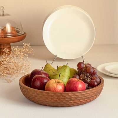 Wooden Bowl | Gold & Brown