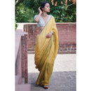 Pure Linen | Jamdani Saree | | Yellow