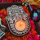 Wooden Tea Light Holder | Handcrafted Diya | Set of 2