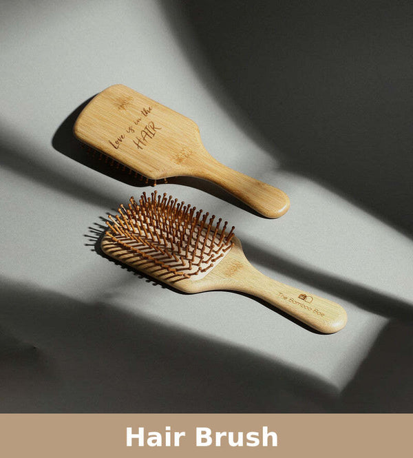 Bamboo Brush | Hair Brush | Detangling Brush | Beige