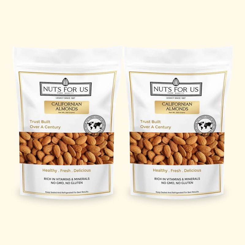 Handpicked Californian Almonds | 250 g | Pack of 2