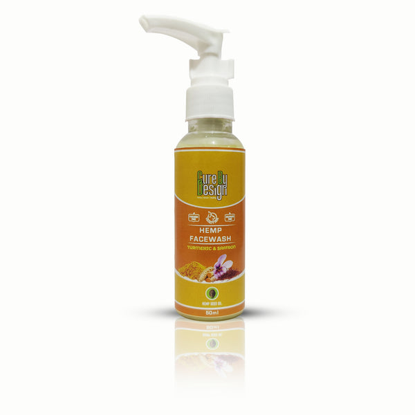 Hemp Face Wash | Saffron and Turmeric | 200 ml