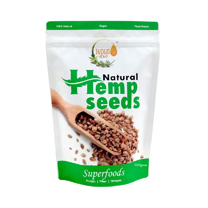 Natural Hemp Seeds | Rich In Protein & Dietary Fibre | 500 g | Vegan and Gluten-free