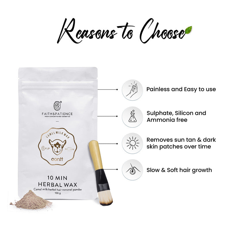 Camel Milk Wax | 10 Min Herbal Wax | Hair Removal Powder | 100 g