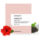 Hibiscus Green Tea | 100% Organic | Caffeine Free | 25 Tea Bags