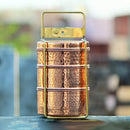 Copper Tiffin Box | Set of 3