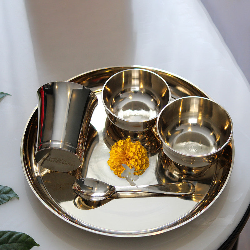 Kansa Dinner Set| Kansa Thali Set | Set of 5