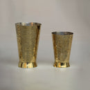 Brass Glass | Pital Glass | Hammered | Gold