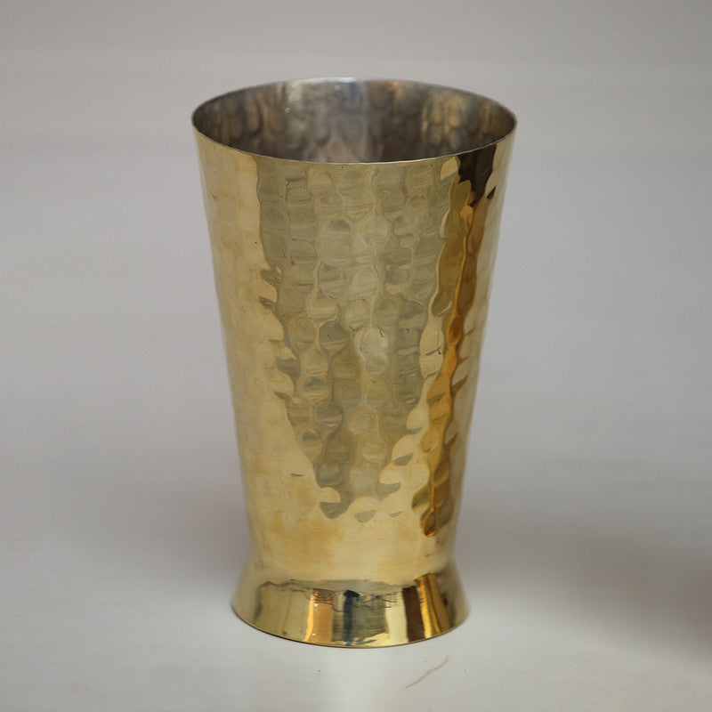 Brass Glass | Pital Glass | Hammered | Gold