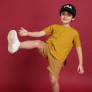 Pure Cotton Kurta for Boys | Mustard