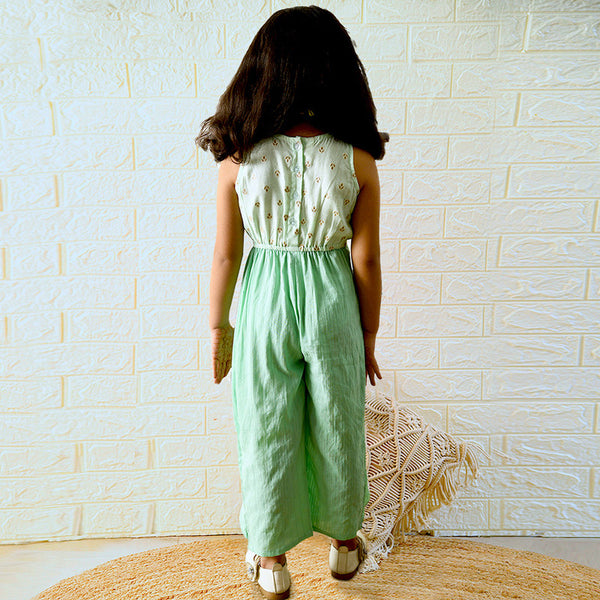 Cotton Jumpsuit | Sea Green