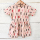 Cotton Dress | Ikat | Pink