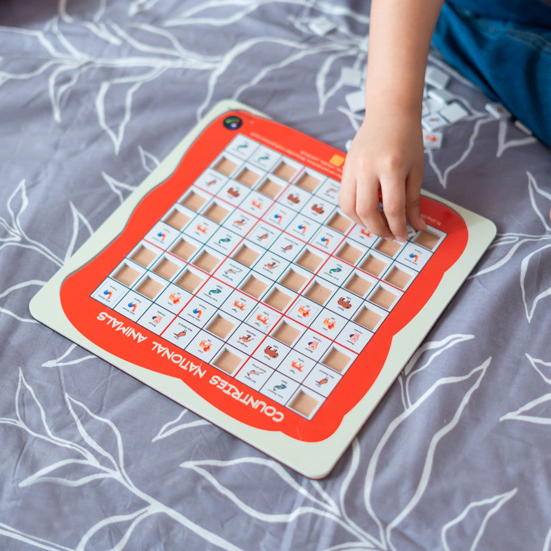 Wooden Board Games | Countries National Animal Sudoku | Interactive & Joyful