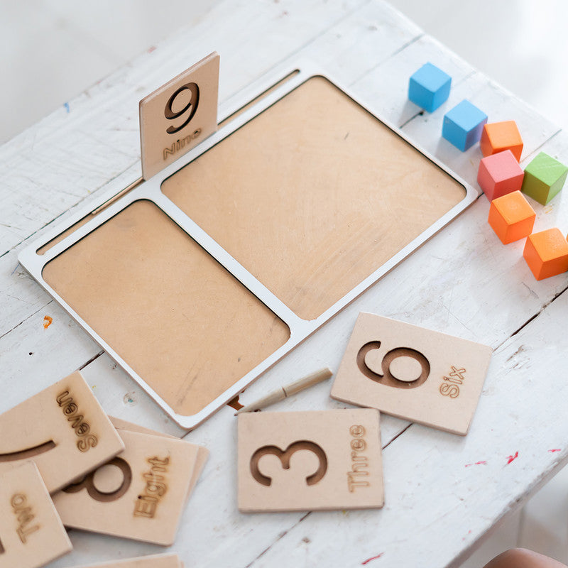 Board Game for Kids | Montessori Wooden Number Game | BPA Free