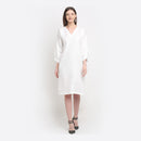 Hemp Tunic Dress | White