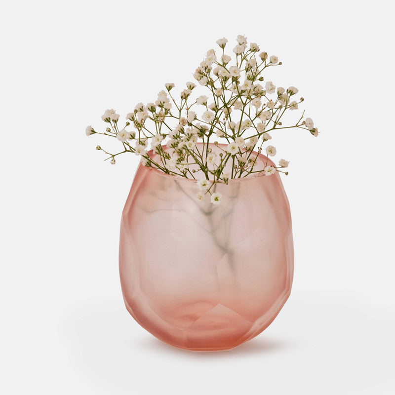 Flower Vase | Handblown Glass | Blush Pink