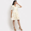 Tencel Printed Dress | Off White