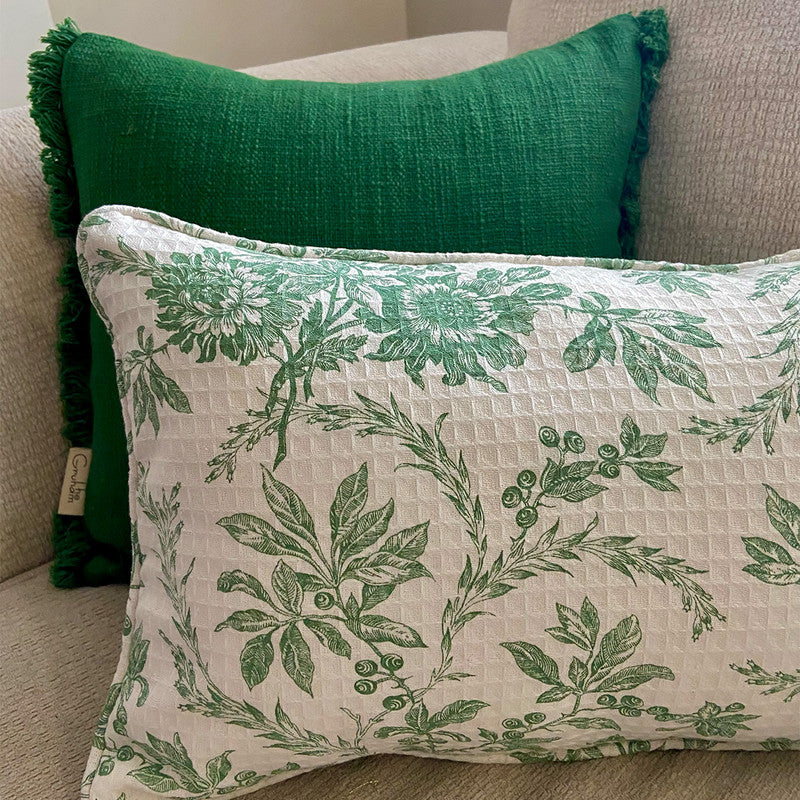 Pure Cotton Cushion Cover | Green