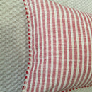 Housewarming Gifts | Cotton Cushion Cover | Red & Off-White