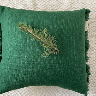 Pure Cotton Cushion Cover | Green