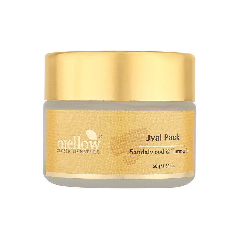 Jval Face Pack | Sandalwood & Turmeric | Reduce Acne & Scars | 50 g