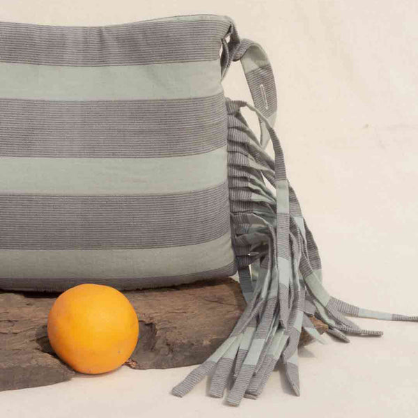 Pure Cotton Sling Bag | Grey