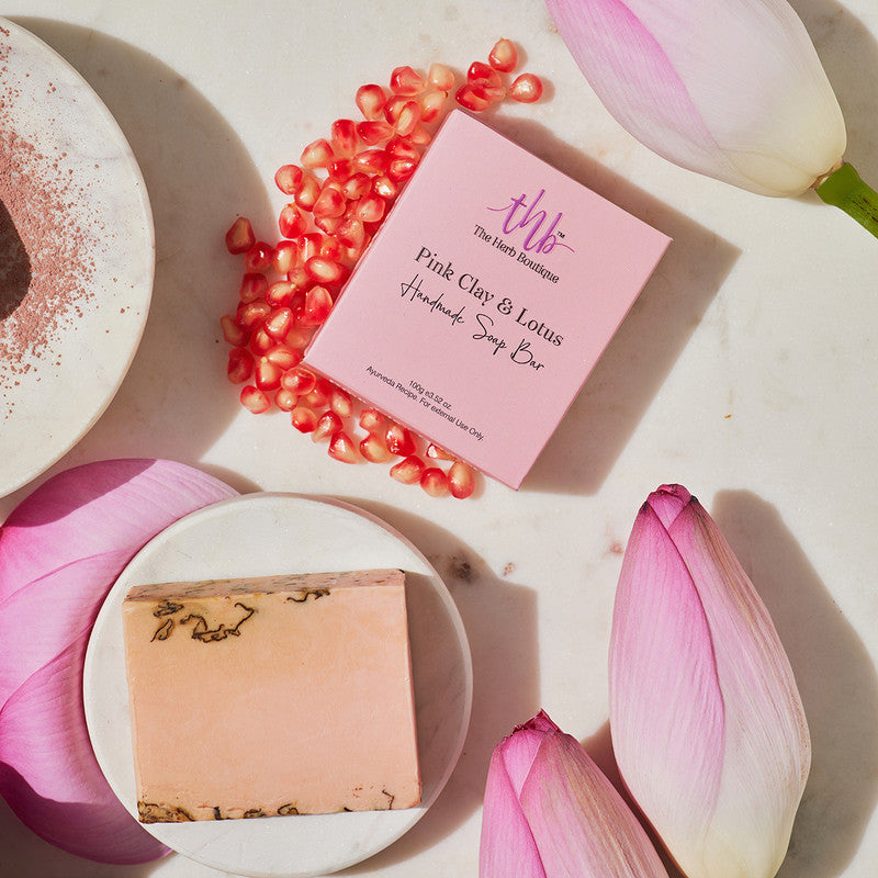 Soap Bar | Pink Clay & Lotus | Hydrates & Moisturize | 100 g