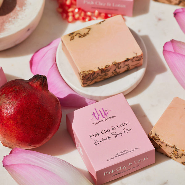 Soap Bar | Pink Clay & Lotus | Hydrates & Moisturize | 100 g