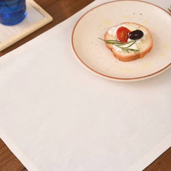 Cotton Table Mats | White | Set of 6