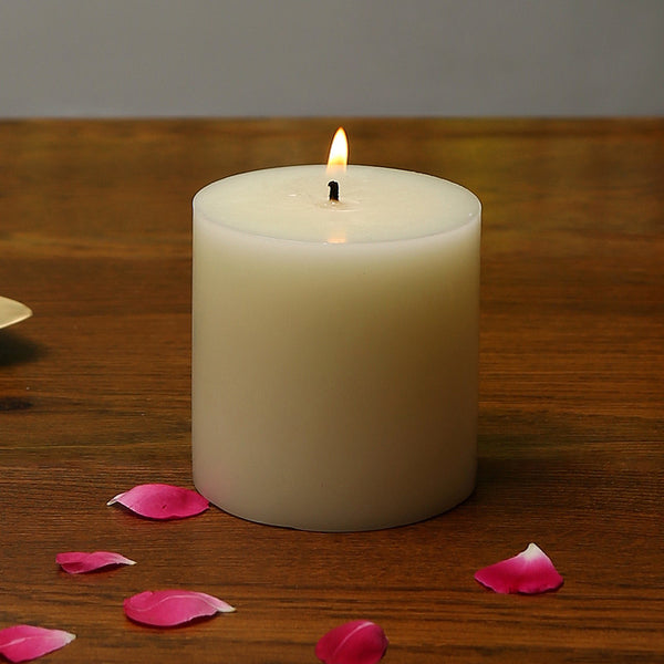 Pillar Candle | Wax | Ivory White