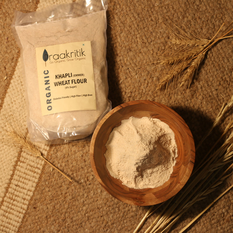 Khapli Atta | Wheat Flour | Diabetic Friendly | High Fibre | 5 kg