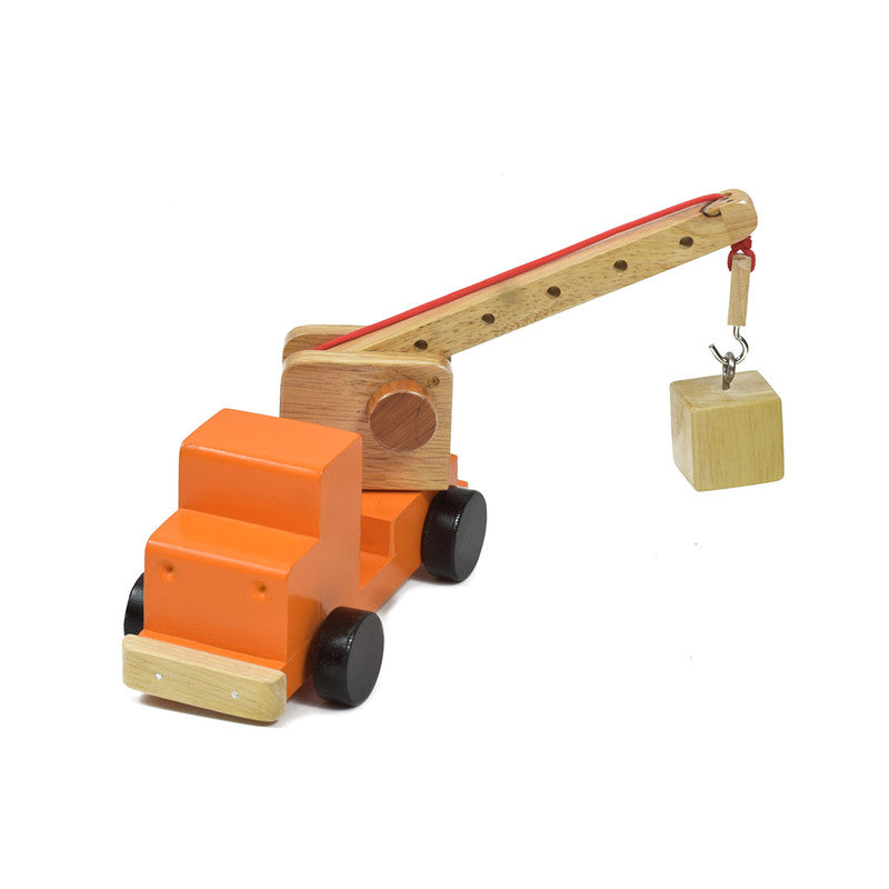 Wooden Toys for Kids | Fun & Creative Learning | Crane Truck Toy | 17.5 cm