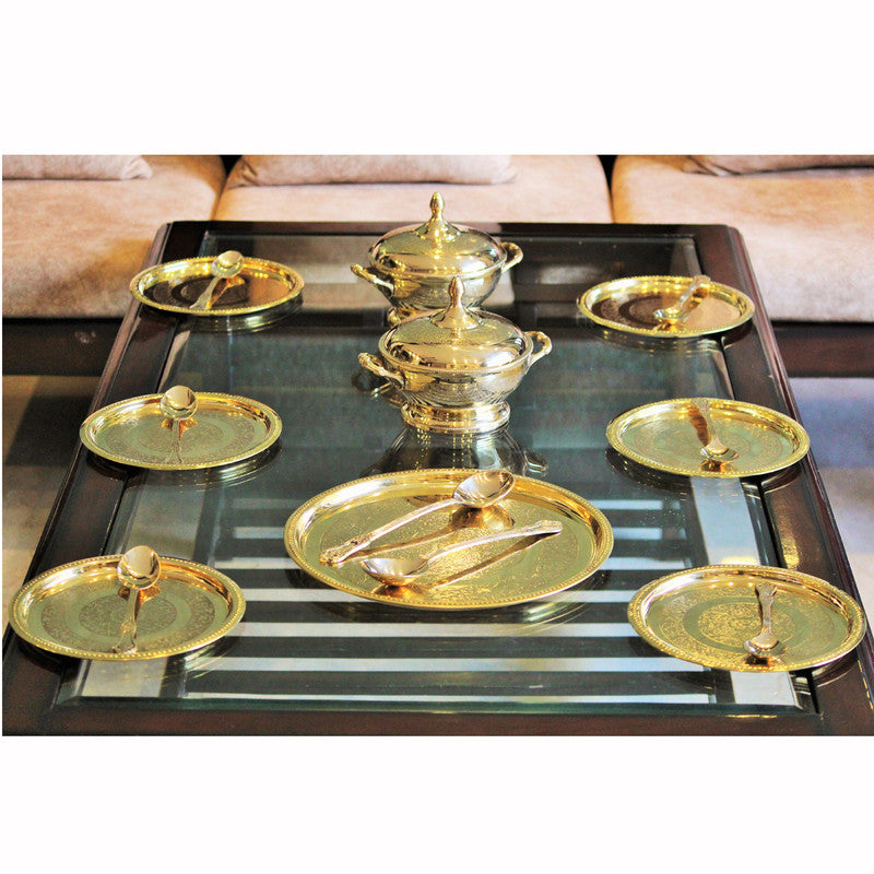 Brass Dinner Set | 51 Pieces