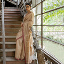 Silk Saree | Handwoven Saree | Taupe