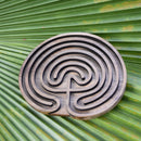 Handcrafted Teakwood Labyrinth Miniature