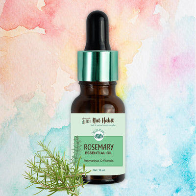 Rosemary Oil For Hair Growth & Joint Pain | Essential Oil | Nat Habit | 15 ml