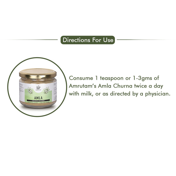 Amrutam Ayurvedic Anti-Oxidant Amla Churna | 170 g.